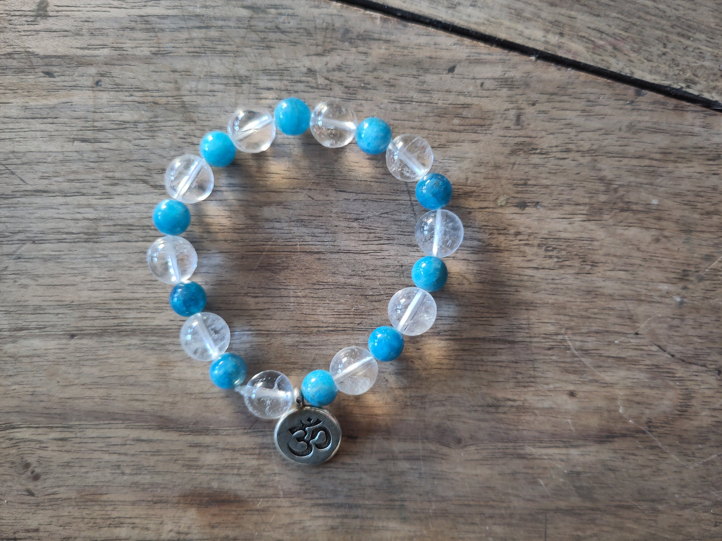 Bracelet - Apatite cristal de roche