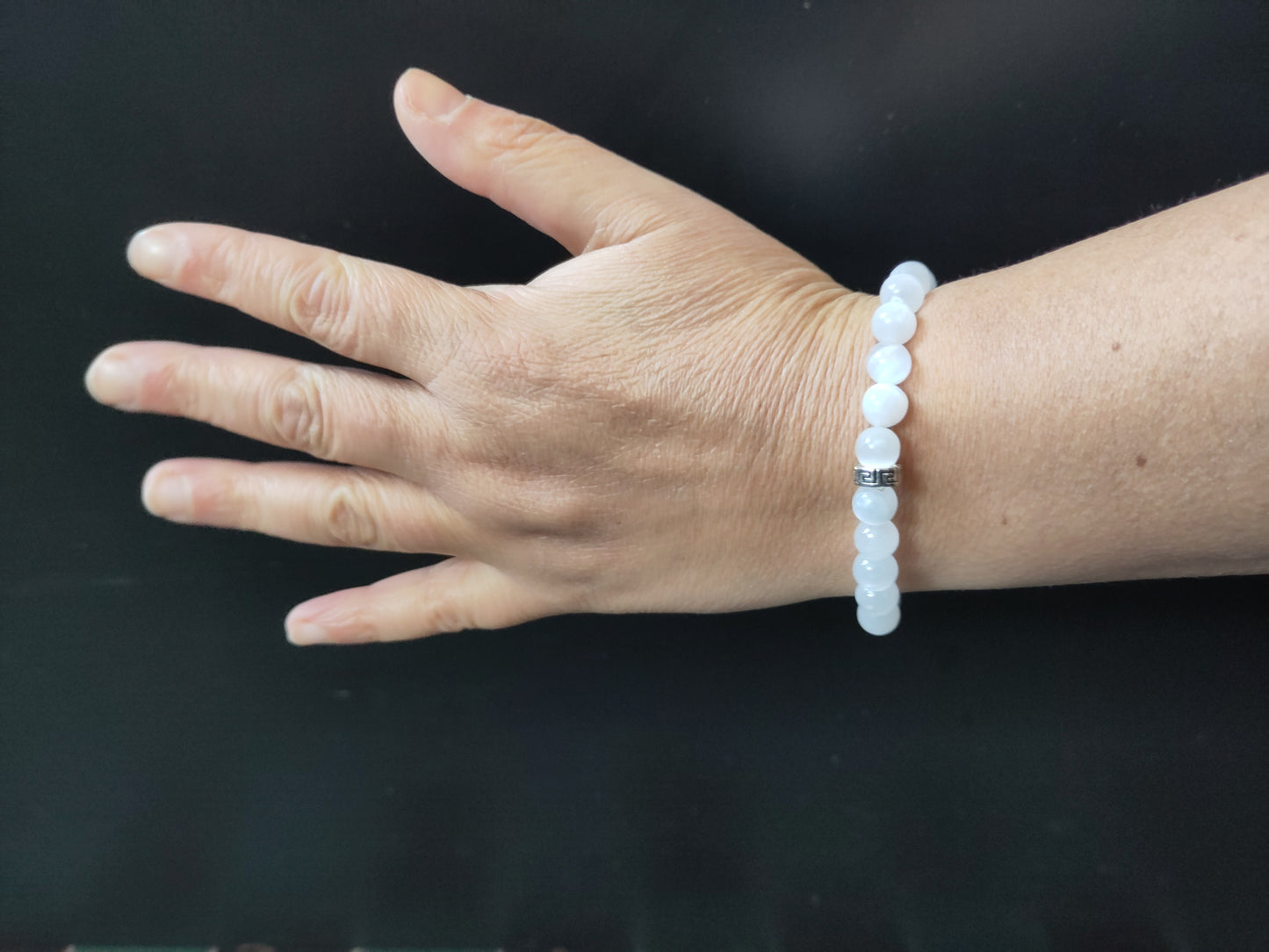 bracelet-pierre-naturelle-calcedoine-selenite