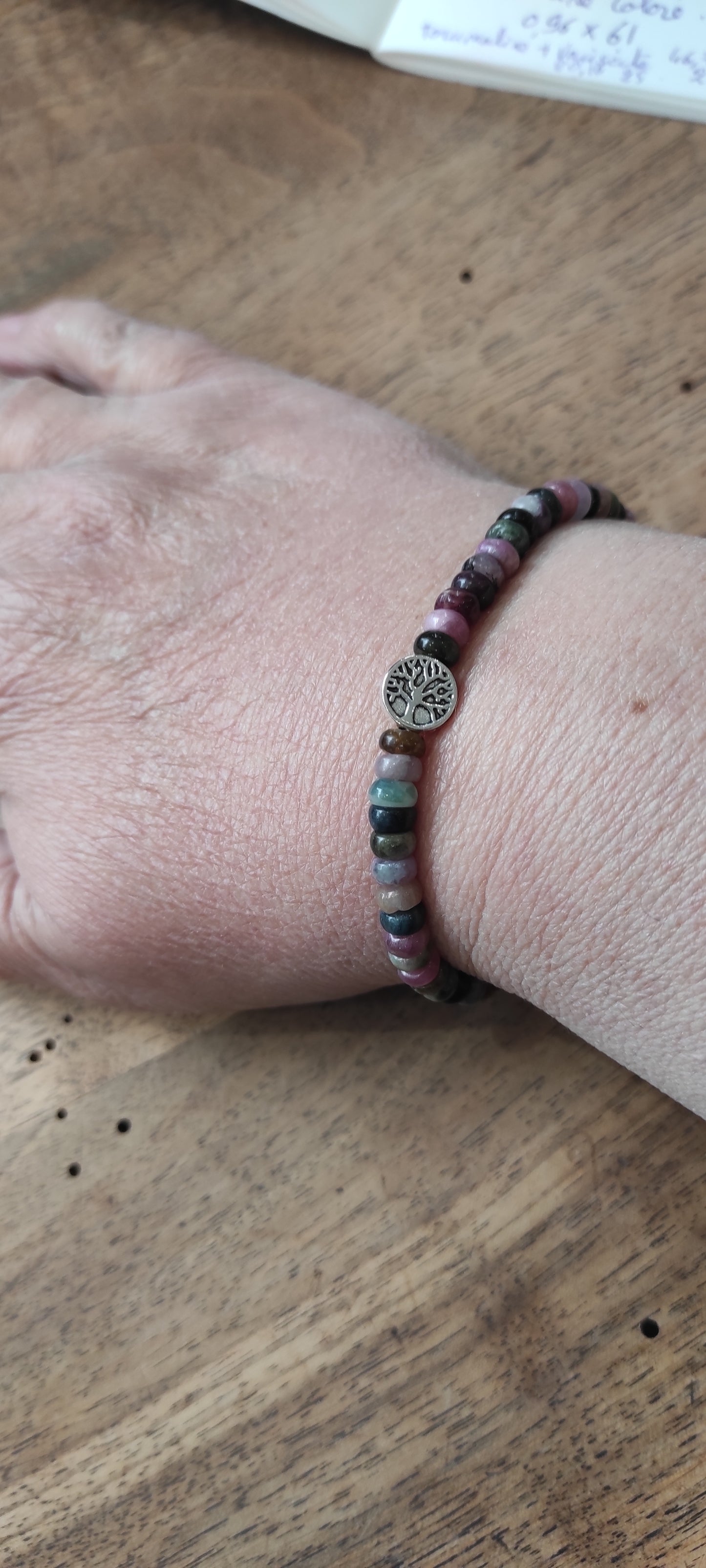 Bracelet en Tourmaline multicolore Donuts qualité AA