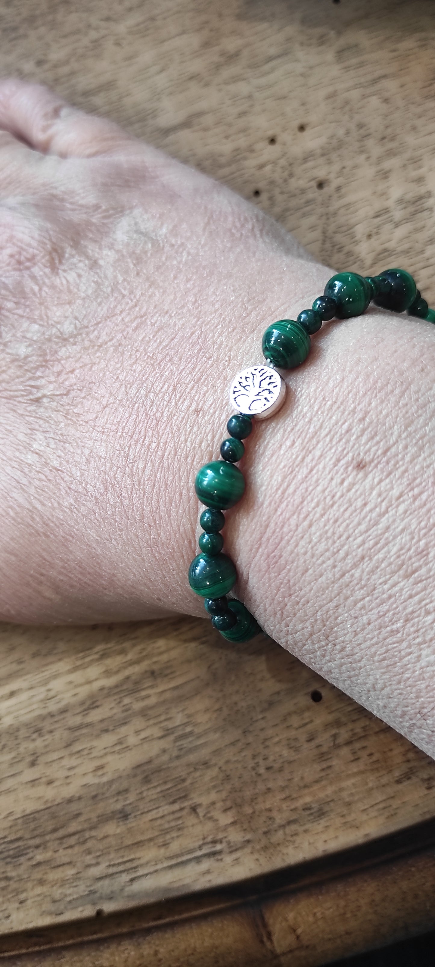 Bracelet en Malachite AA Zambie