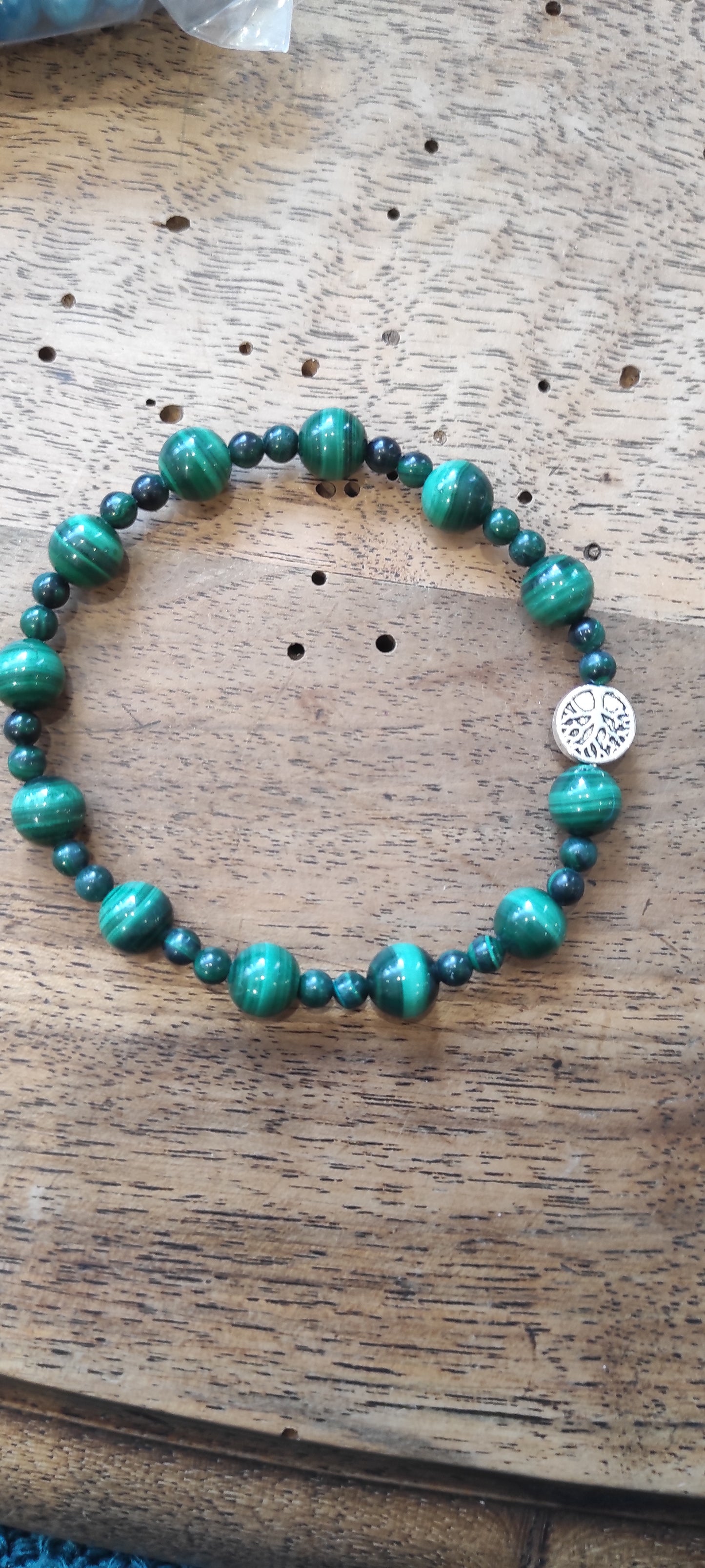 Bracelet en Malachite AA Zambie